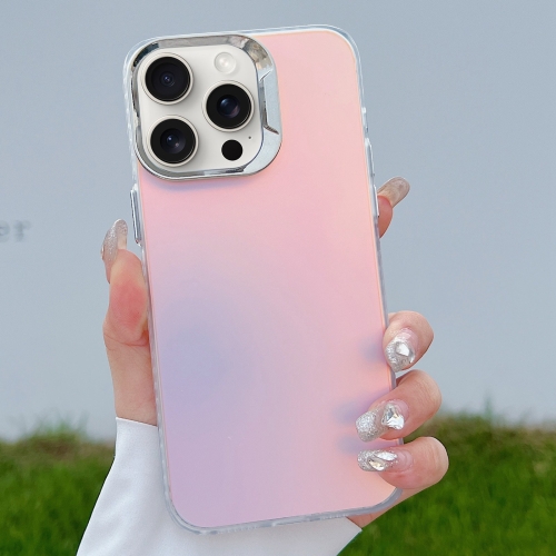 

For iPhone 15 Pro Color Plating Discoloration PC Phone Case(Silver)