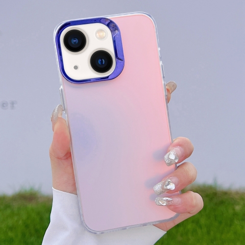 

For iPhone 14 Plus Color Plating Discoloration PC Phone Case(Purple)