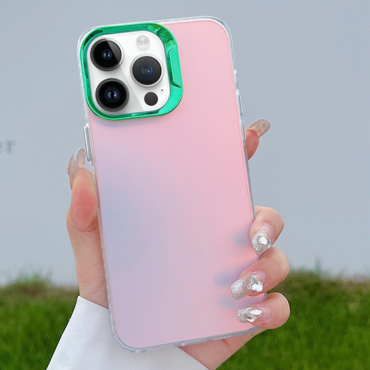 

For iPhone 14 Pro Color Plating Discoloration PC Phone Case(Green)