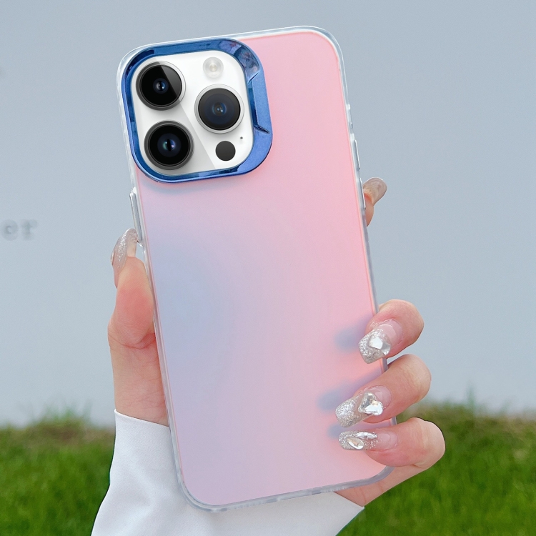 

For iPhone 14 Pro Max Color Plating Discoloration PC Phone Case(Blue)