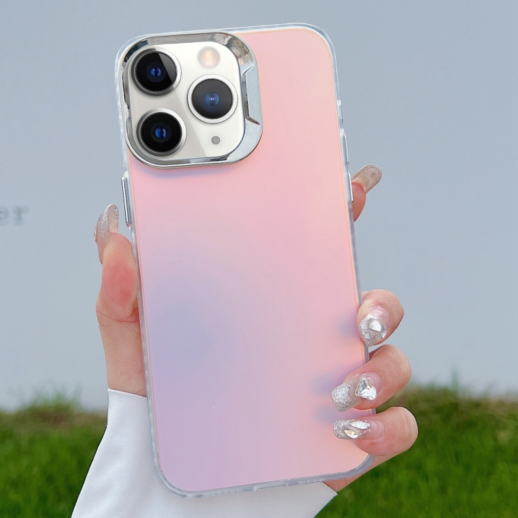 

For iPhone 11 Pro Max Color Plating Discoloration PC Phone Case(Silver)