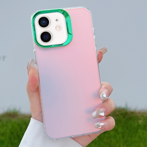 

For iPhone 11 Color Plating Discoloration PC Phone Case(Green)