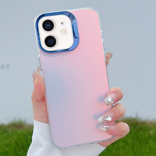

For iPhone 11 Color Plating Discoloration PC Phone Case(Blue)