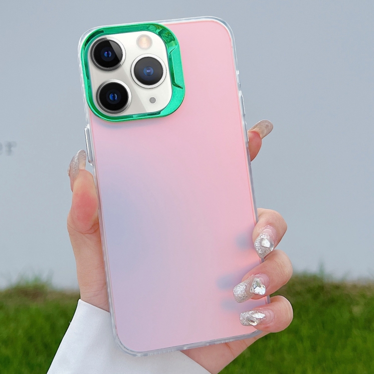 

For iPhone 11 Pro Color Plating Discoloration PC Phone Case(Green)