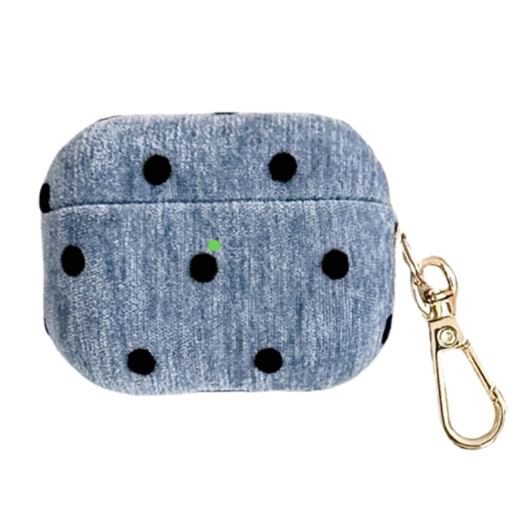 

For AirPods 3 Velvet Cloth + PC Headset Shockproof Case(Blue)