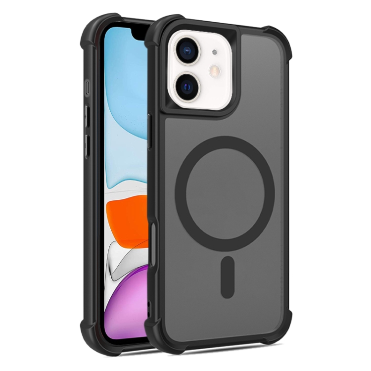 

For iPhone 11 Skin Feel MagSafe Phone Case(Black)