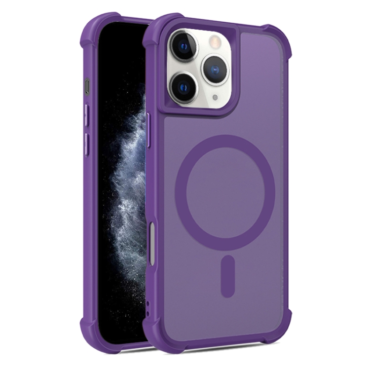 

For iPhone 11 Pro Max Skin Feel MagSafe Phone Case(Purple)