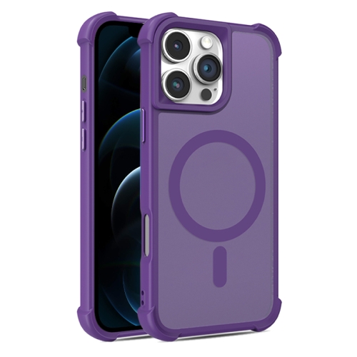 

For iPhone 12 Pro Max Skin Feel MagSafe Phone Case(Purple)