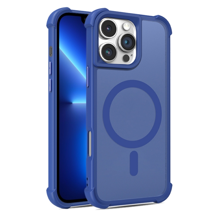 

For iPhone 13 Pro Skin Feel MagSafe Phone Case(Blue)