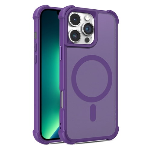 

For iPhone 13 Pro Max Skin Feel MagSafe Phone Case(Purple)