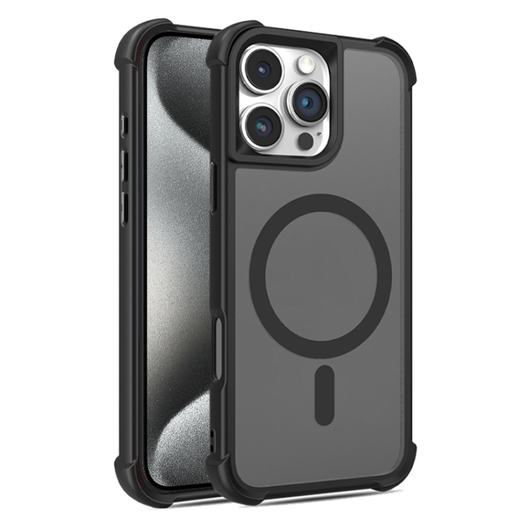 

For iPhone 15 Pro Skin Feel MagSafe Phone Case(Black)