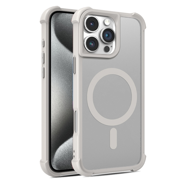 

For iPhone 15 Pro Skin Feel MagSafe Phone Case(Grey)