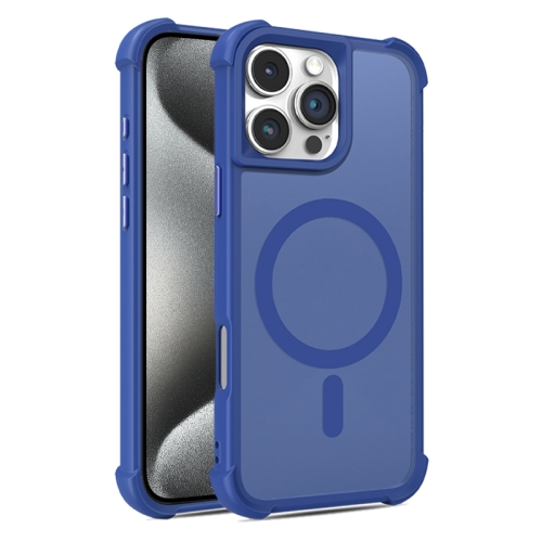 

For iPhone 15 Pro Max Skin Feel MagSafe Phone Case(Blue)