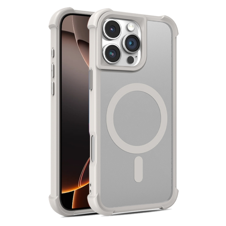 

For iPhone 16 Pro Skin Feel MagSafe Phone Case(Grey)