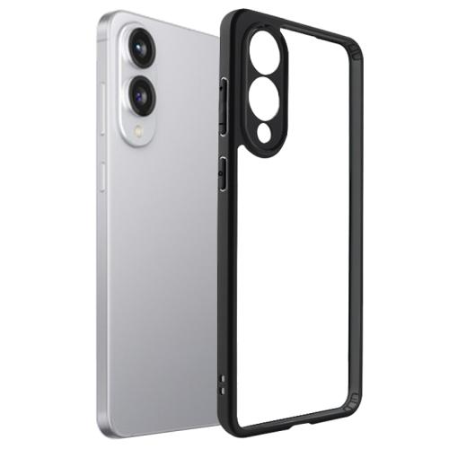 

For Samsung Galaxy S25 Edge 5G Frosted TPU + Transparent PC Phone Case