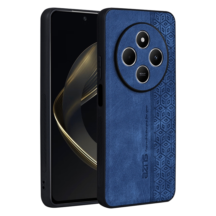 

For Xiaomi Poco C75 AZNS 3D Embossed Skin Feel Phone Case(Sapphire Blue)