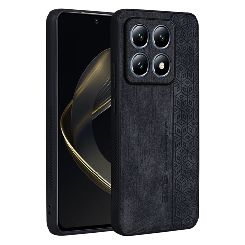 

For Xiaomi 14T AZNS 3D Embossed Skin Feel Phone Case(Black)