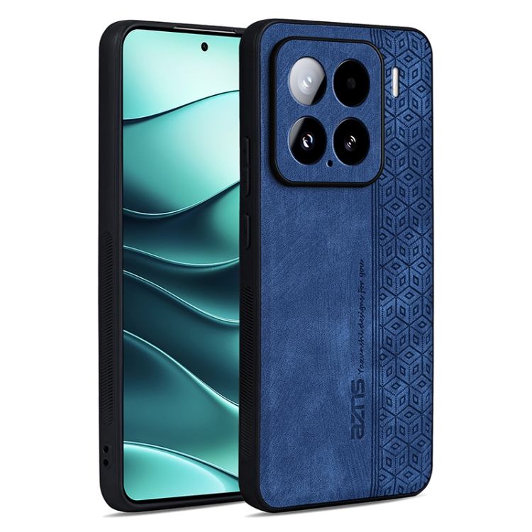 

For Xiaomi 15 AZNS 3D Embossed Skin Feel Phone Case(Sapphire Blue)