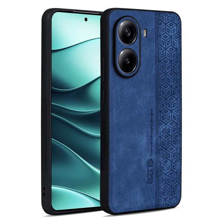 

For Xiaomi Poco X7 Pro AZNS 3D Embossed Skin Feel Phone Case(Sapphire Blue)