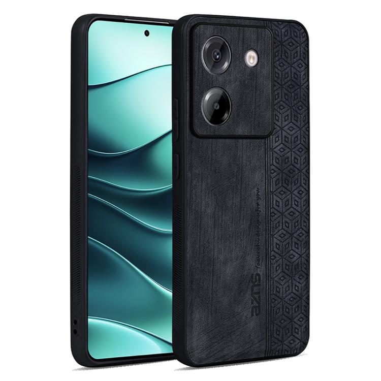 

For Xiaomi Poco M7 Pro 5G AZNS 3D Embossed Skin Feel Phone Case(Black)
