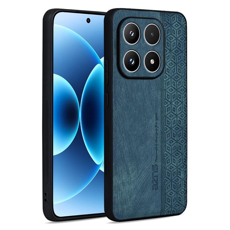 

For Xiaomi 17 AZNS 3D Embossed Skin Feel Phone Case(Dark Green)