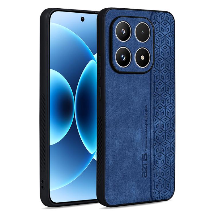 

For Xiaomi 17 AZNS 3D Embossed Skin Feel Phone Case(Sapphire Blue)