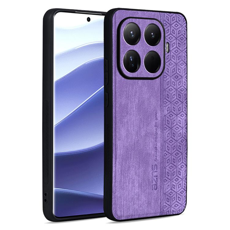 

For Xiaomi 15T Pro 5G AZNS 3D Embossed Skin Feel Phone Case(Purple)