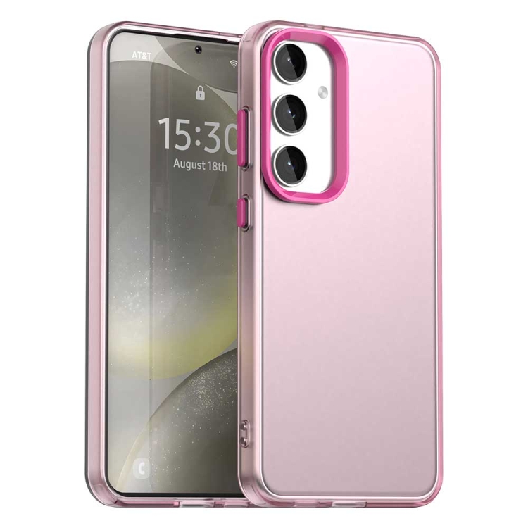 

For Samsung Galaxy S25+ 5G Candy PC Hybrid TPU Shockproof Phone Case(Red)