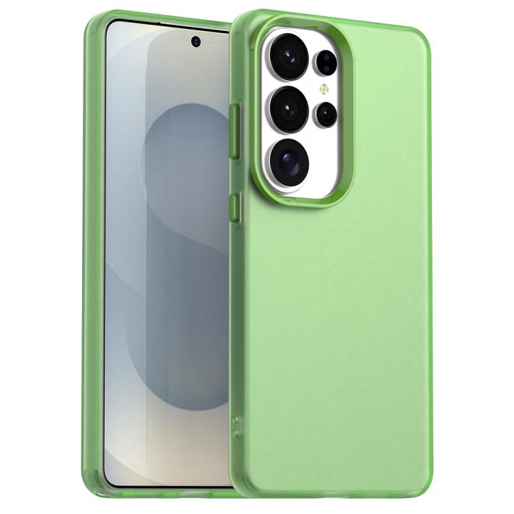 

For Samsung Galaxy S26 Ultra 5G Candy PC Hybrid TPU Shockproof Phone Case(Green)