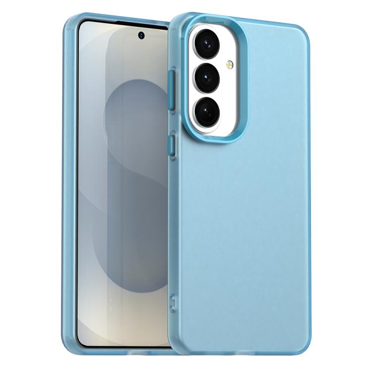 

For Samsung Galaxy S26 5G Candy PC Hybrid TPU Shockproof Phone Case(Blue)
