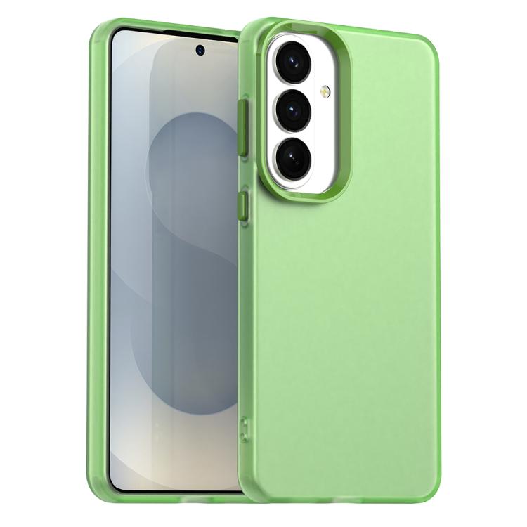 

For Samsung Galaxy S26 5G Candy PC Hybrid TPU Shockproof Phone Case(Green)