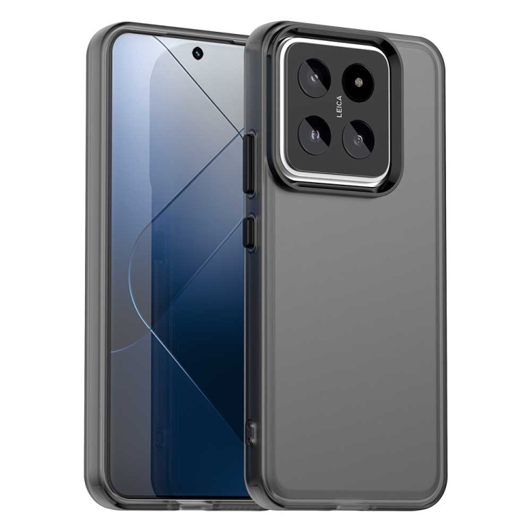 

For Xiaomi 14 Candy PC Hybrid TPU Shockproof Phone Case(Black)