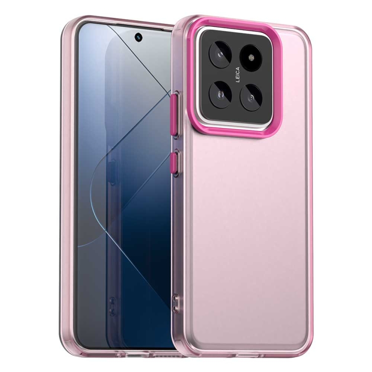 

For Xiaomi 14 Candy PC Hybrid TPU Shockproof Phone Case(Red)