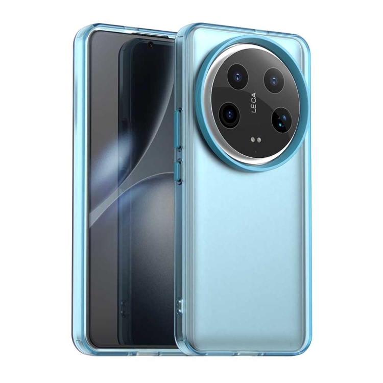 

For Xiaomi 14 Ultra Candy PC Hybrid TPU Shockproof Phone Case(Blue)