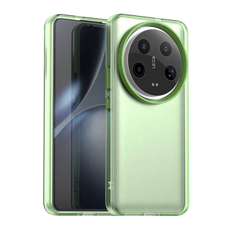 

For Xiaomi 14 Ultra Candy PC Hybrid TPU Shockproof Phone Case(Green)