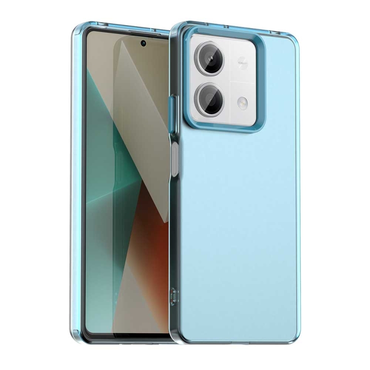 

For Xiaomi Poco X6 Neo 5G Candy PC Hybrid TPU Shockproof Phone Case(Blue)