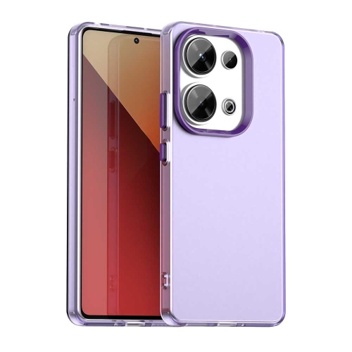 

For Xiaomi Poco M6 Pro 4G Candy PC Hybrid TPU Shockproof Phone Case(Purple)