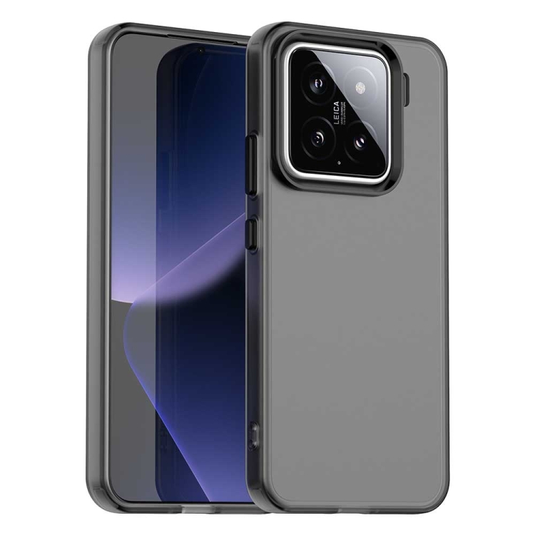 

For Xiaomi 15 Pro Candy PC Hybrid TPU Shockproof Phone Case(Black)