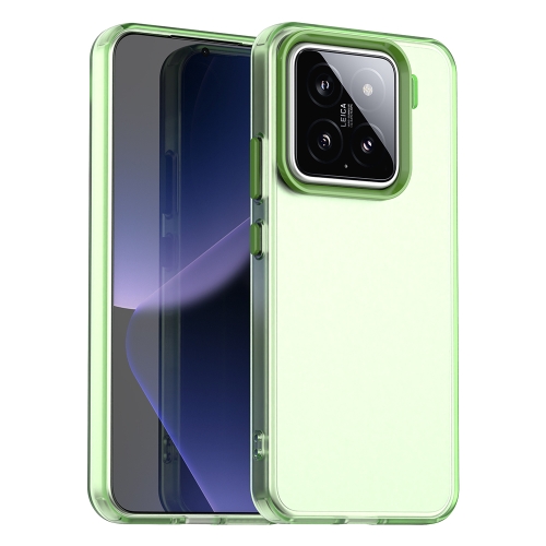 

For Xiaomi 15 Pro Candy PC Hybrid TPU Shockproof Phone Case(Green)