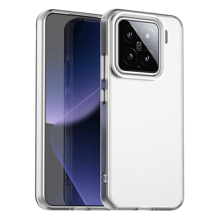 

For Xiaomi 15 Candy PC Hybrid TPU Shockproof Phone Case(White)
