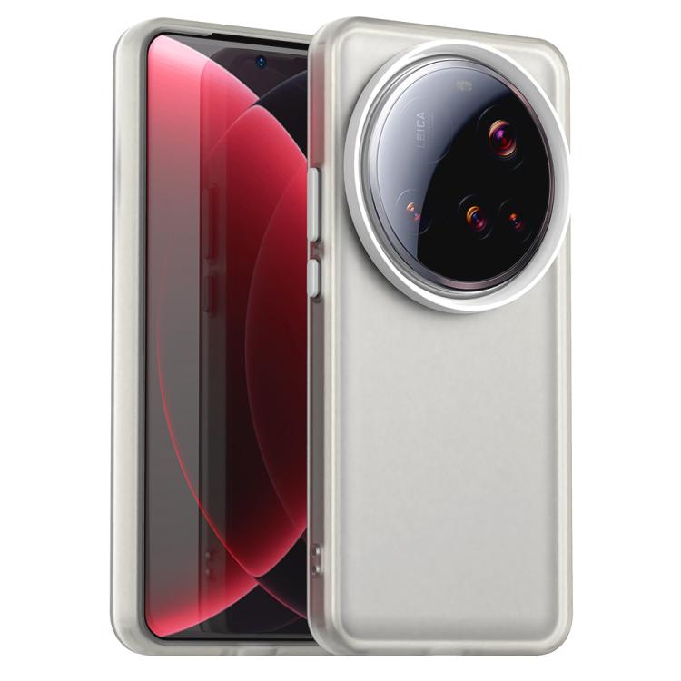 

For Xiaomi 15 Ultra Candy PC Hybrid TPU Shockproof Phone Case(White)