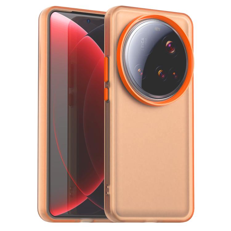

For Xiaomi 15 Ultra Candy PC Hybrid TPU Shockproof Phone Case(Orange)