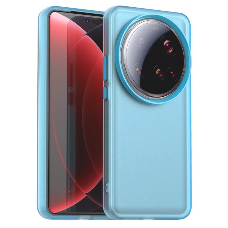 

For Xiaomi 15 Ultra Candy PC Hybrid TPU Shockproof Phone Case(Blue)