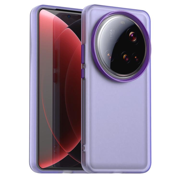 

For Xiaomi 15 Ultra Candy PC Hybrid TPU Shockproof Phone Case(Purple)