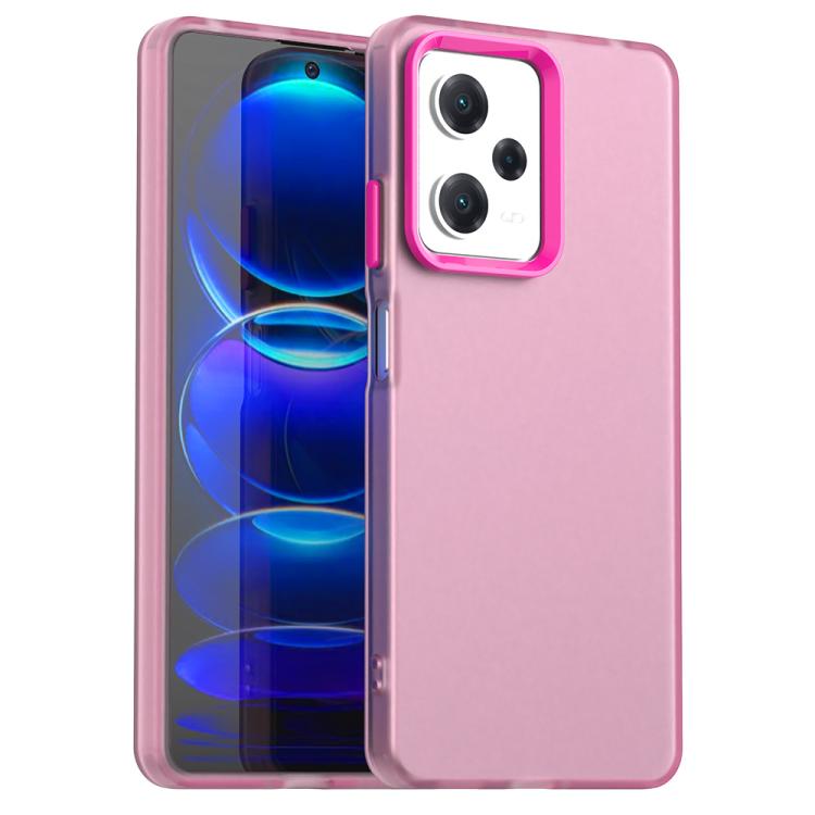 

For Xiaomi Poco X5 Pro 5G Candy PC Hybrid TPU Shockproof Phone Case(Red)