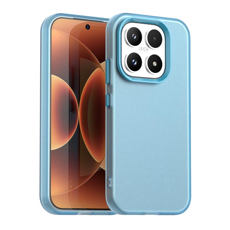 

For Xiaomi 17 Candy PC Hybrid TPU Shockproof Phone Case(Blue)