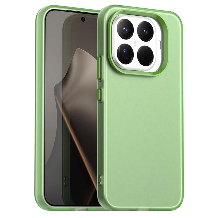 

For Xiaomi 15T Pro 5G Candy PC Hybrid TPU Shockproof Phone Case(Green)