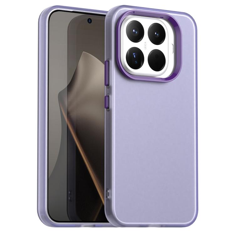 

For Xiaomi 15T Pro 5G Candy PC Hybrid TPU Shockproof Phone Case(Purple)