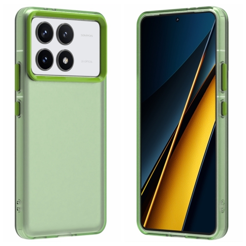 

For Redmi K70 Candy PC Hybrid TPU Shockproof Phone Case(Green)