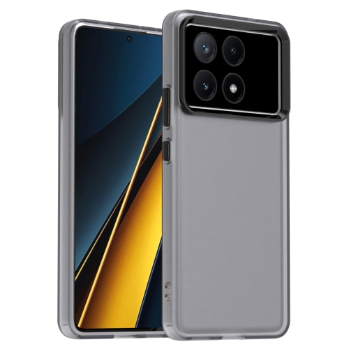

For Redmi K70E Candy PC Hybrid TPU Shockproof Phone Case(Black)
